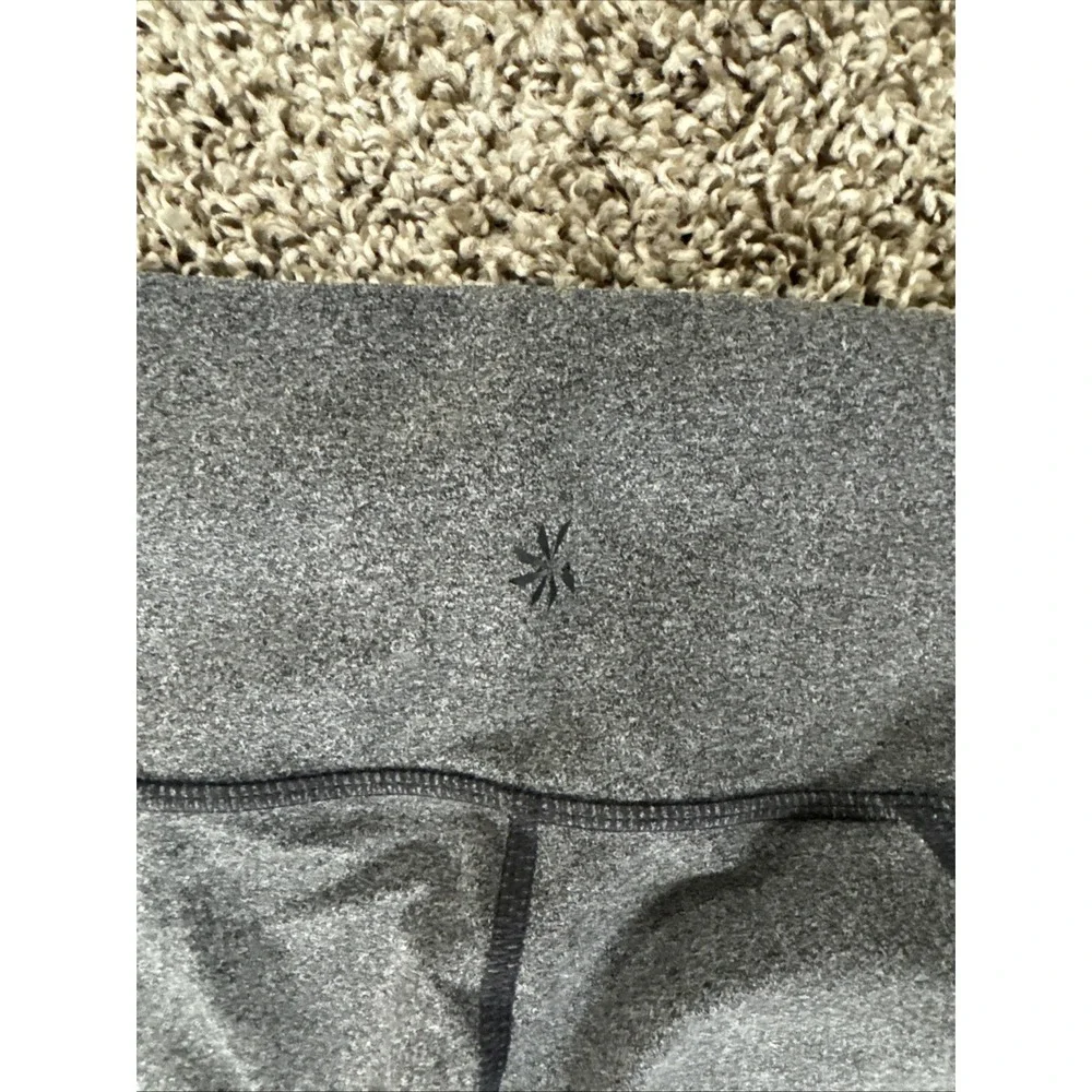 Athleta Leggings Size M Flare Yoga Pants High Rise Activewear Gray